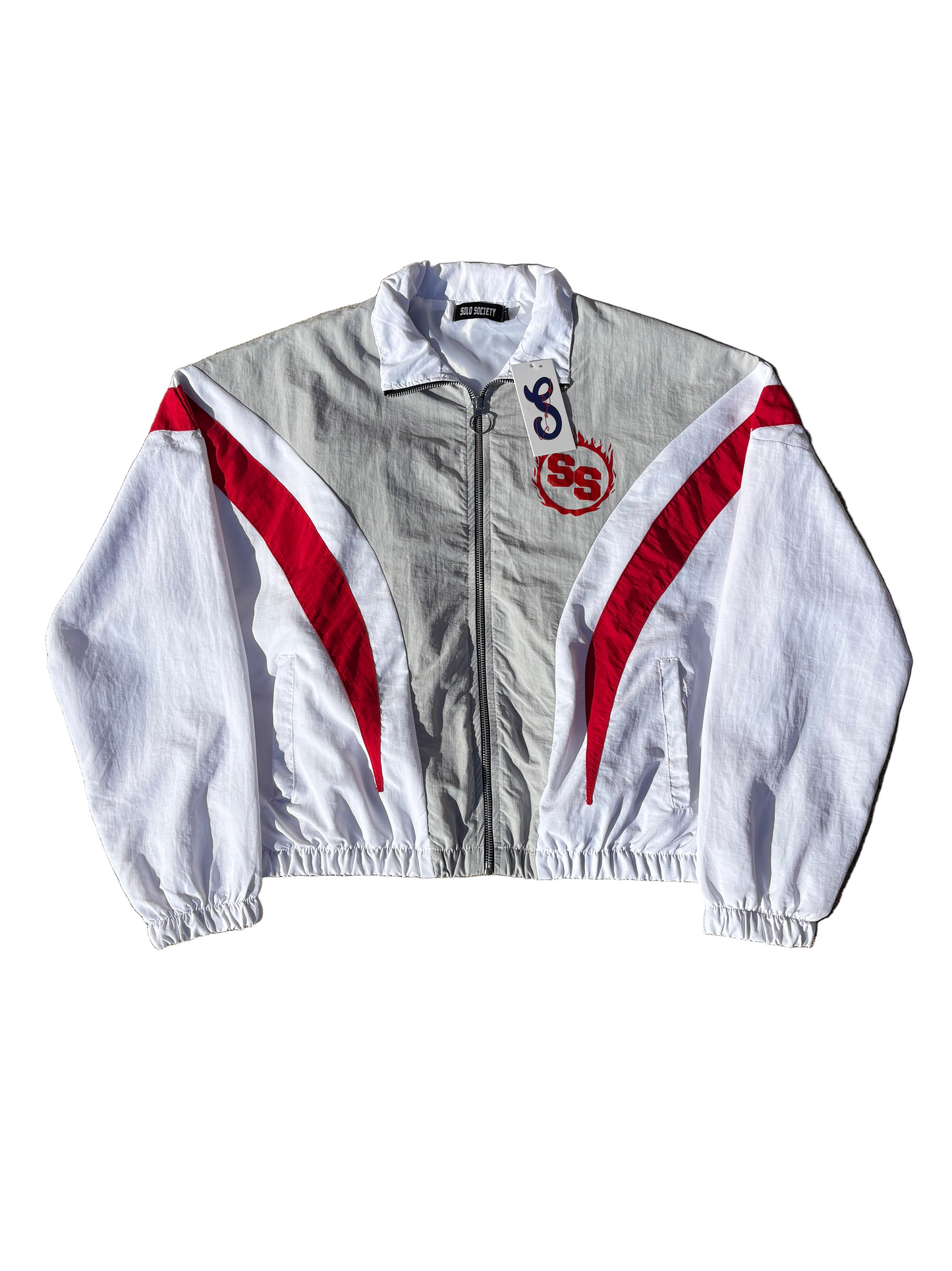 Red tracksuit jacket