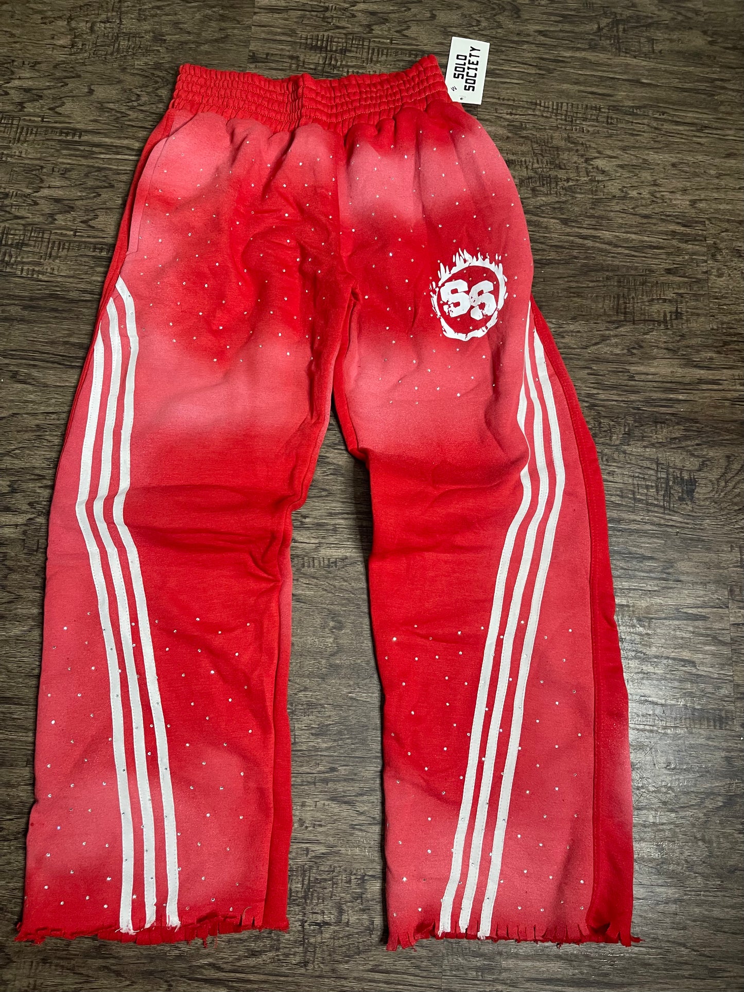 Red Rhinestone Sweats