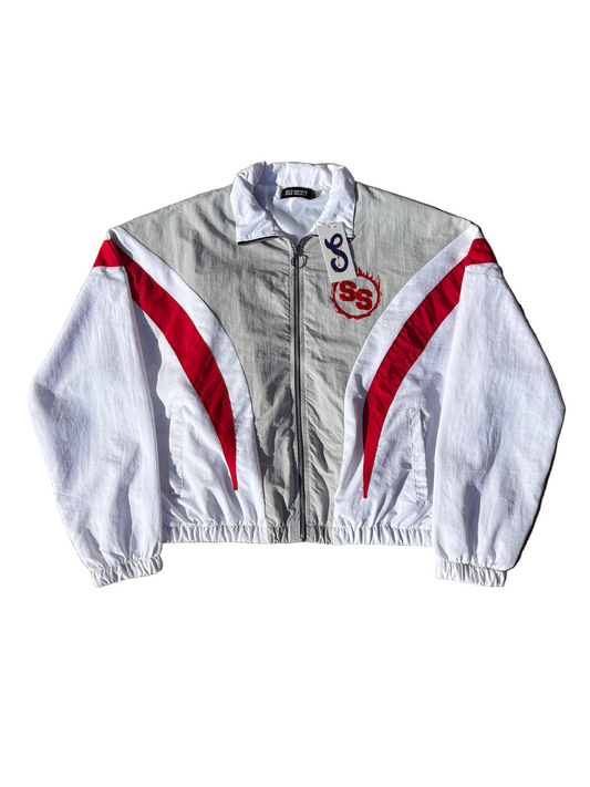 Red tracksuit jacket