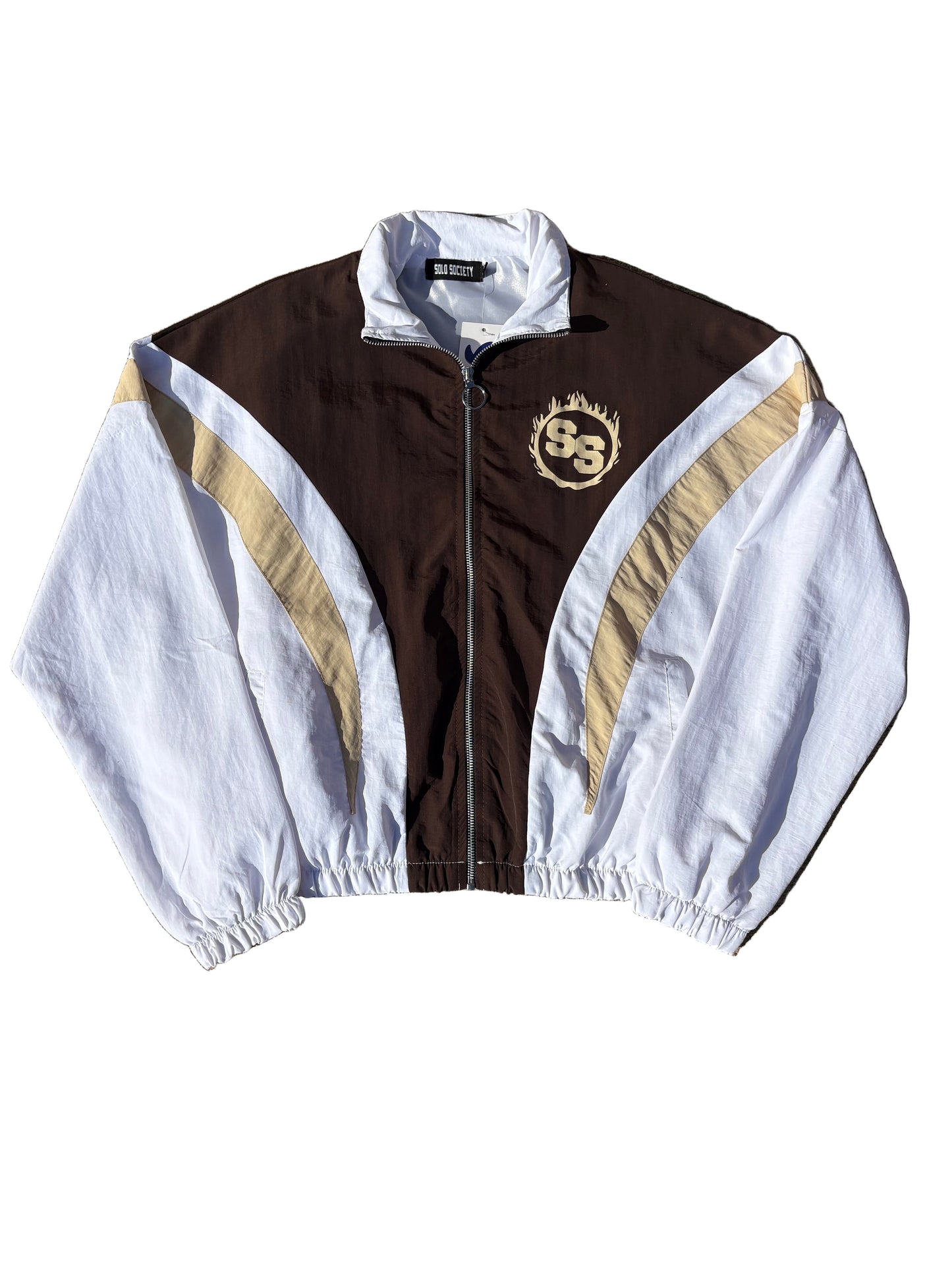 Brown tracksuit jacket