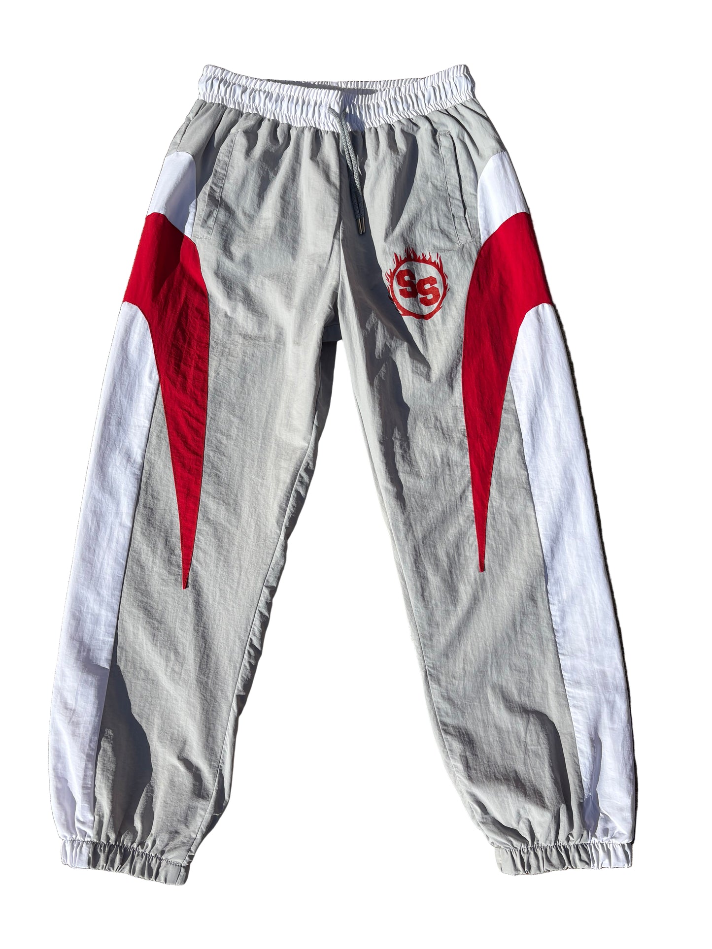 Red tracksuit pants