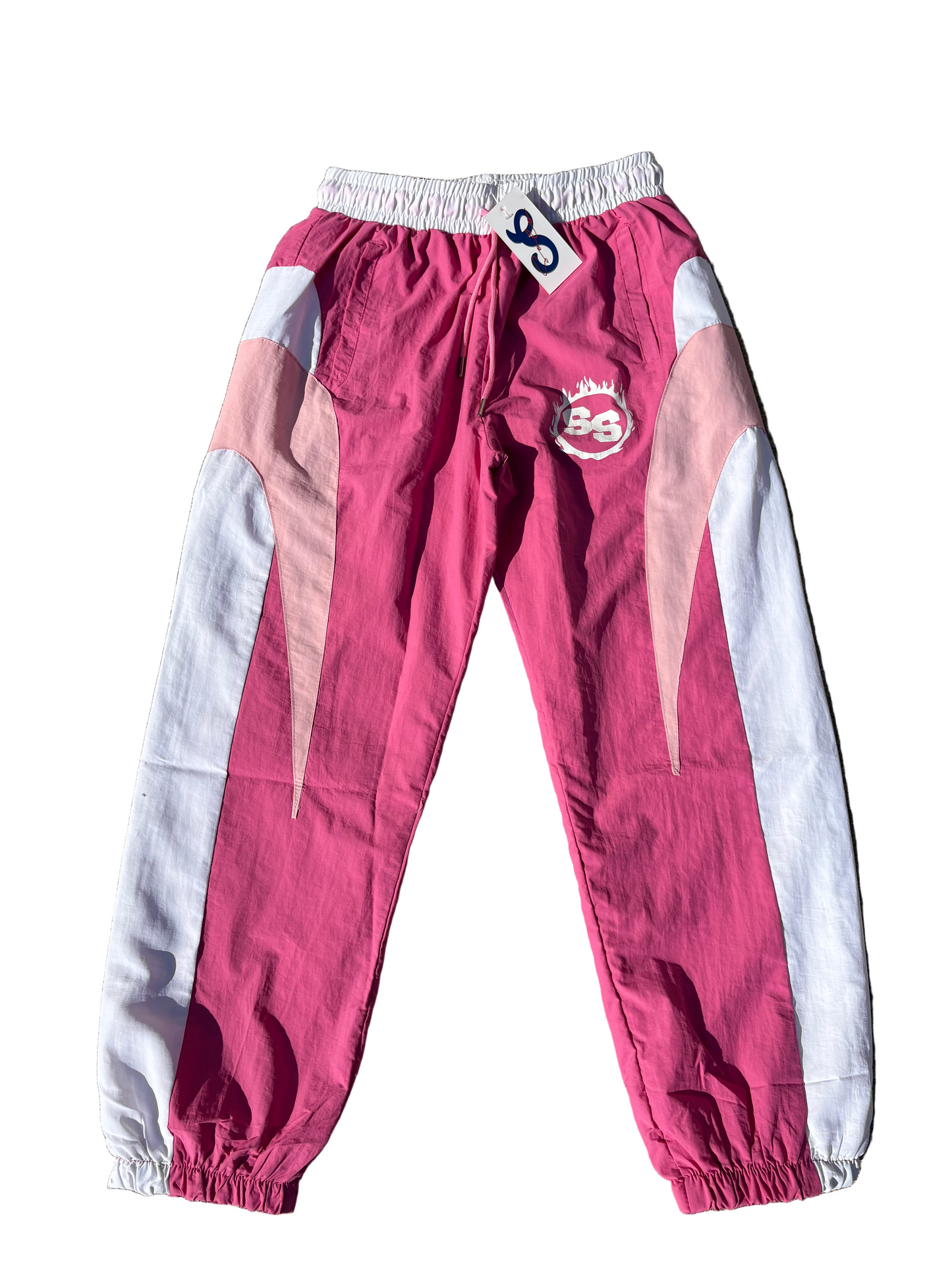 Pink tracksuit pants